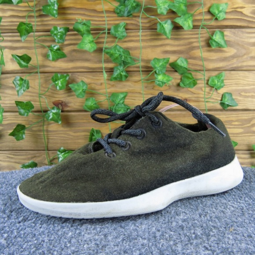 Allbirds Wool Runner Dark Olive Green Women's Size 9 Casual‎ Lace-Up Sneakers